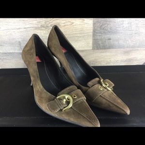 Coach Sarran Swede High Heels Size 9